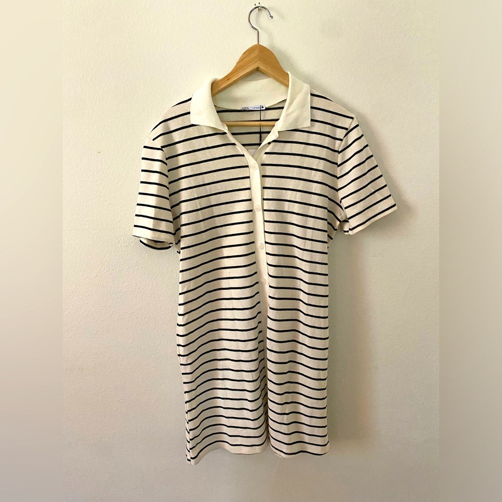 Zara Collared Stripe Dress